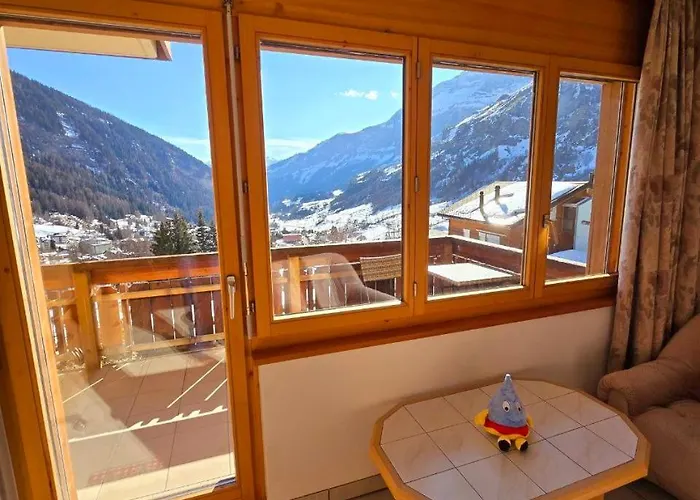 Lägenhet Apline Escape - Peace & Views Leukerbad